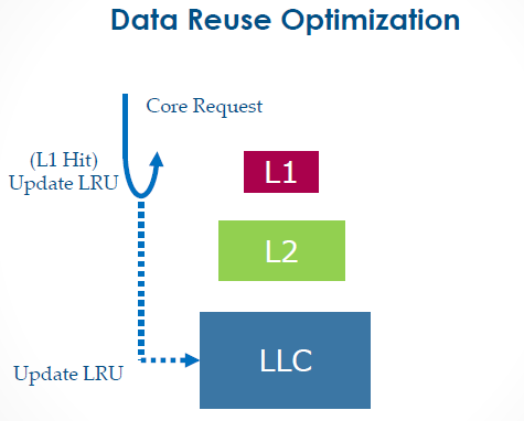 Inclusive Last Level Cache Data Reuse Optimization